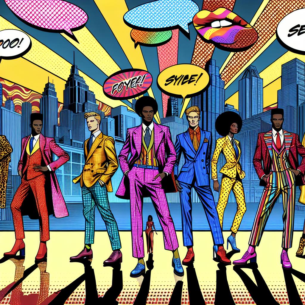 Suited Up in Pop Art Paradise