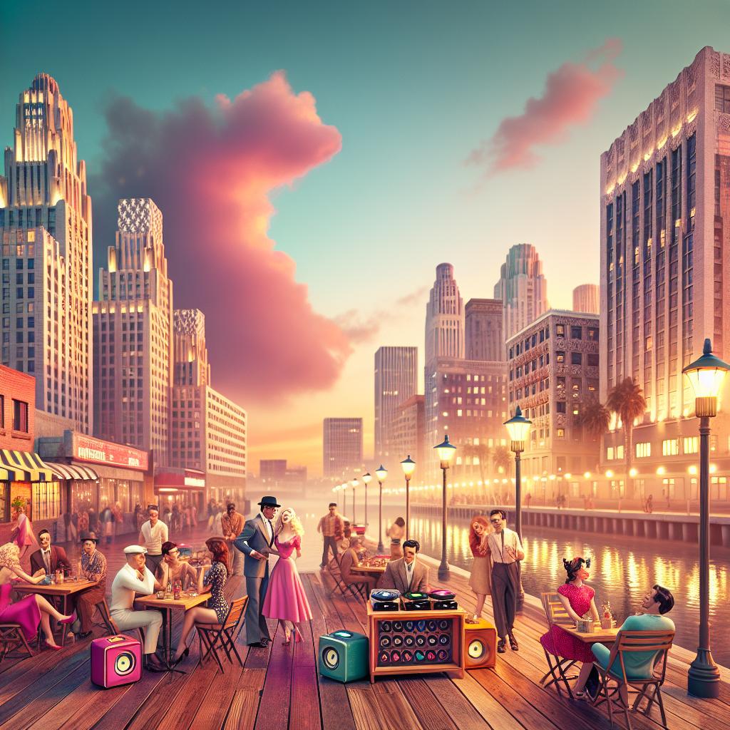 Retro Waterfront Metropolis