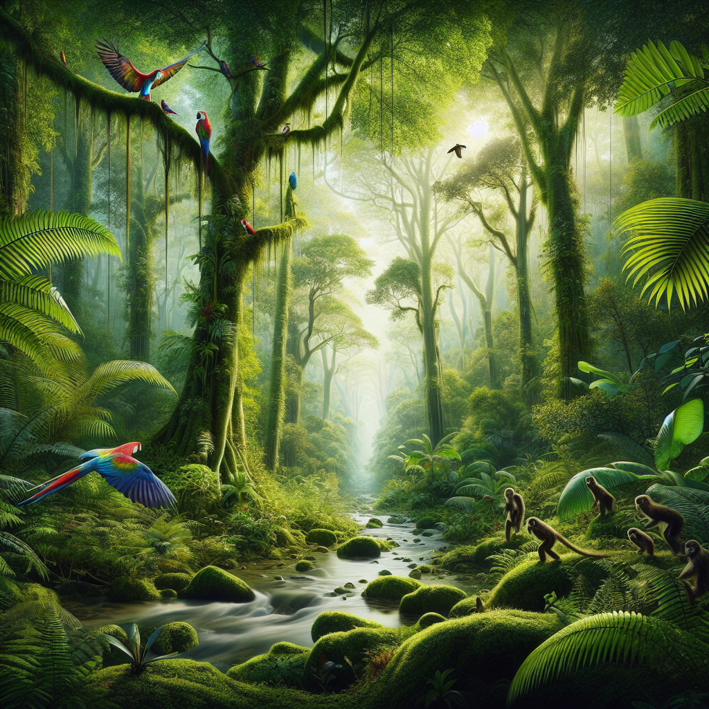 Verdant Symphony of the Rainforest