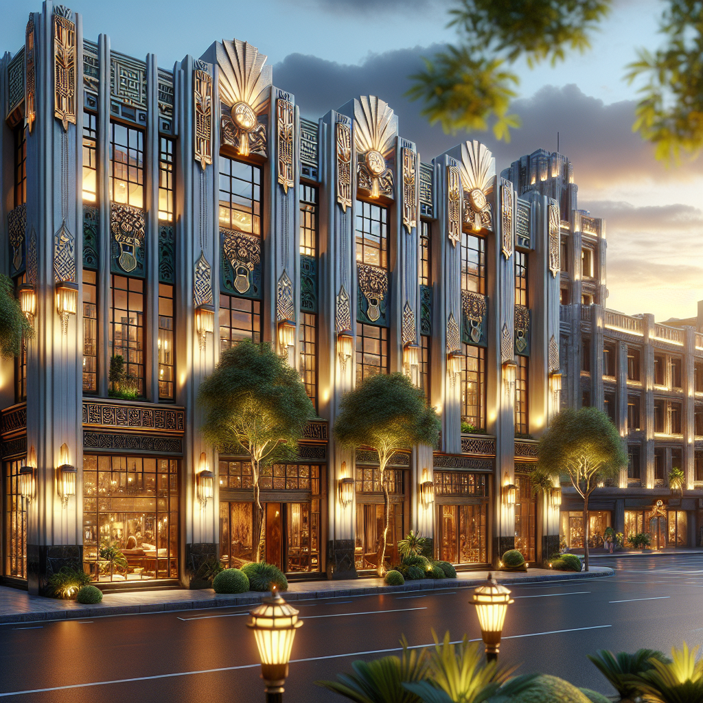 Art Deco Enclave at Dusk