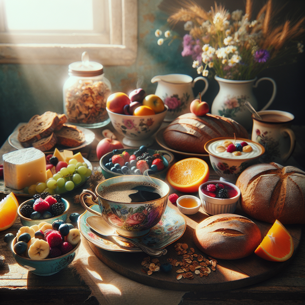 Morning Harvest: A Bountiful Breakfast Spread