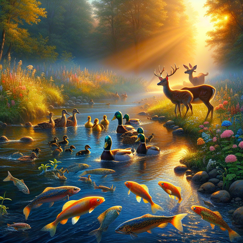 Harmony of Life: River's Embrace