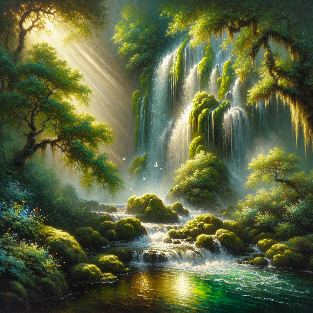 Whispers of the Sylvan Cascade