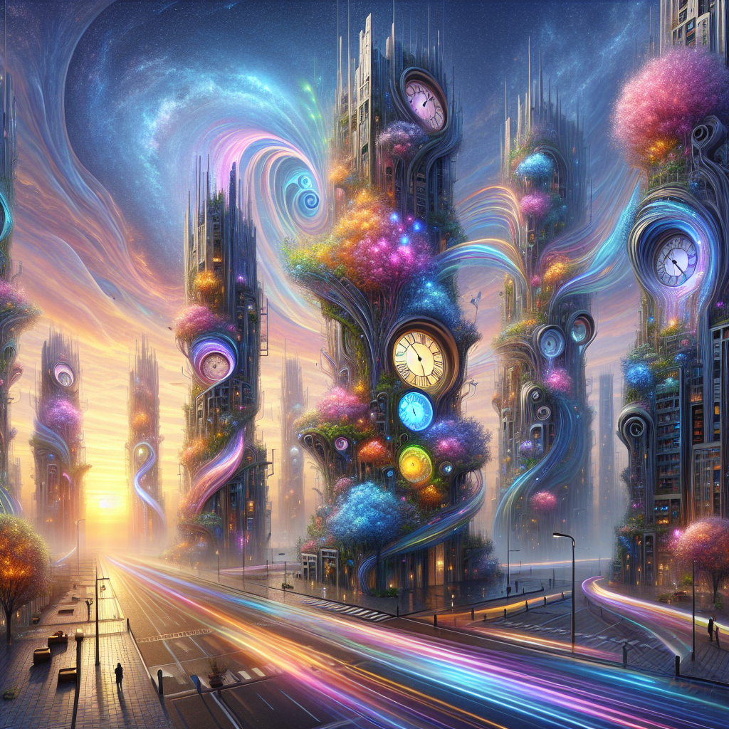 Dreamscape City: A Surreal Sunrise