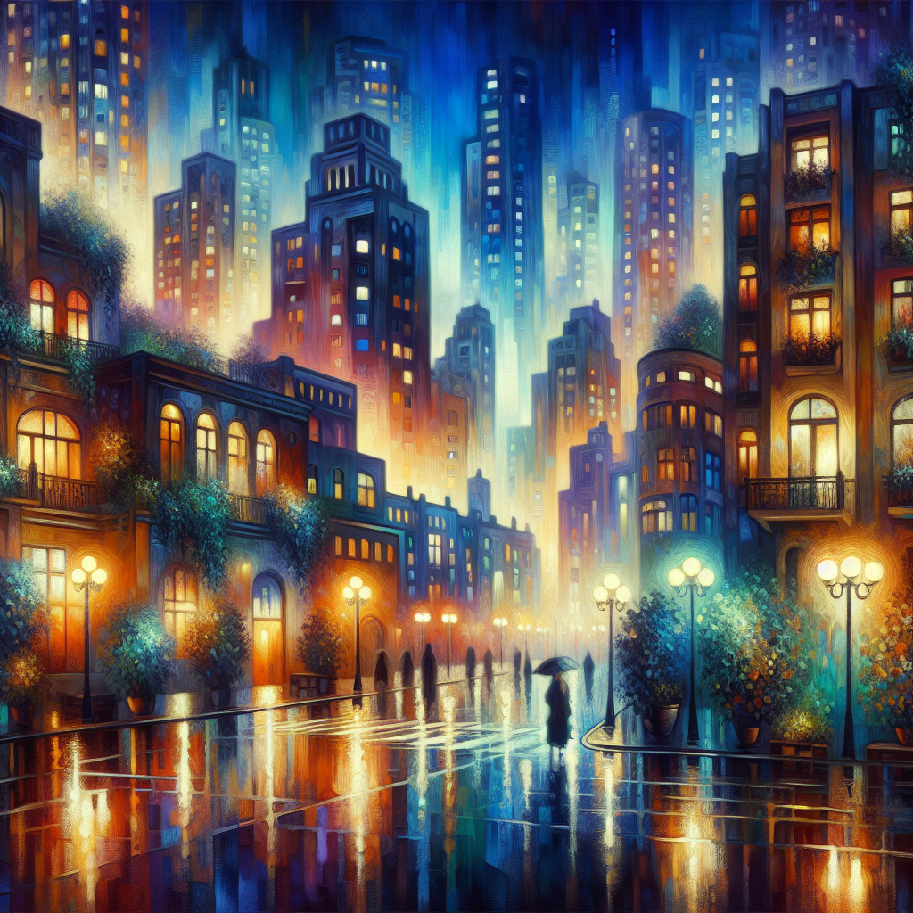 Whispers of the City: An Impressionist Dreamscape