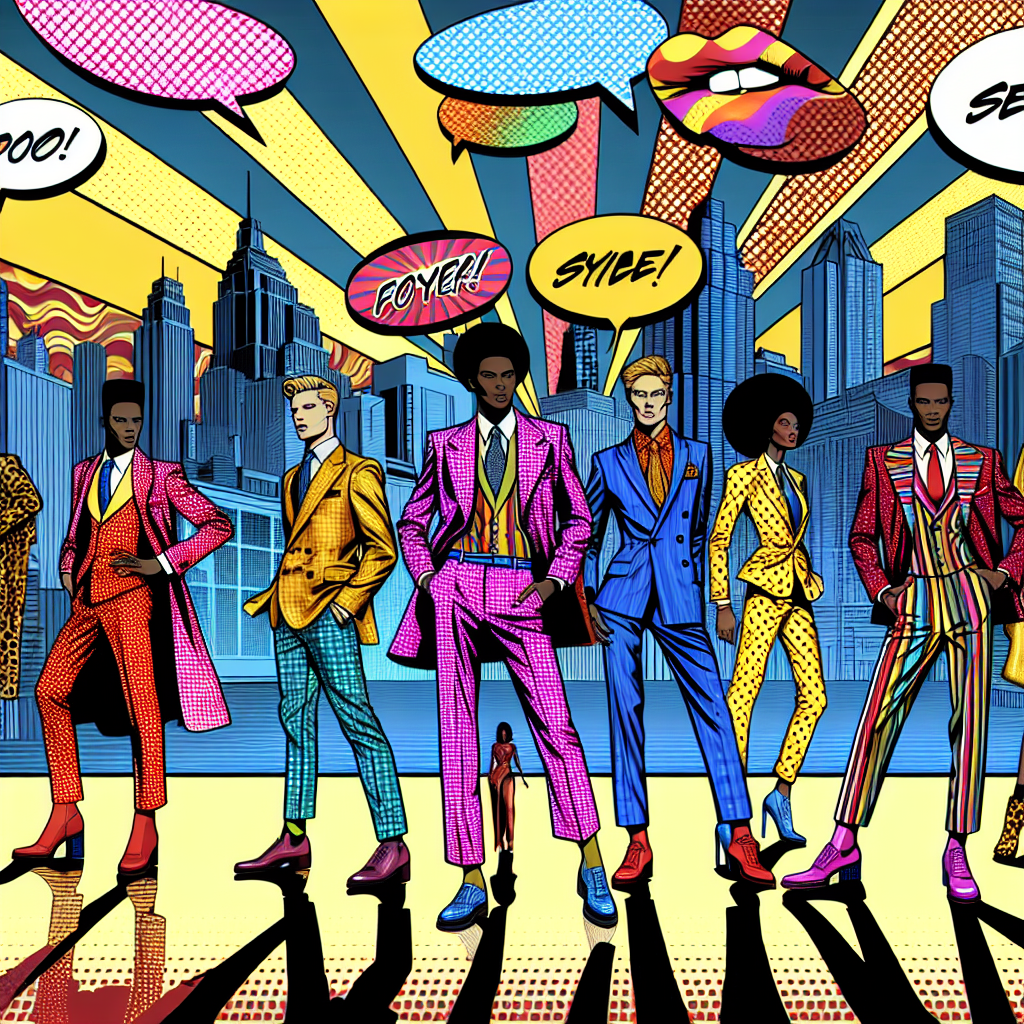 Suited Up in Pop Art Paradise