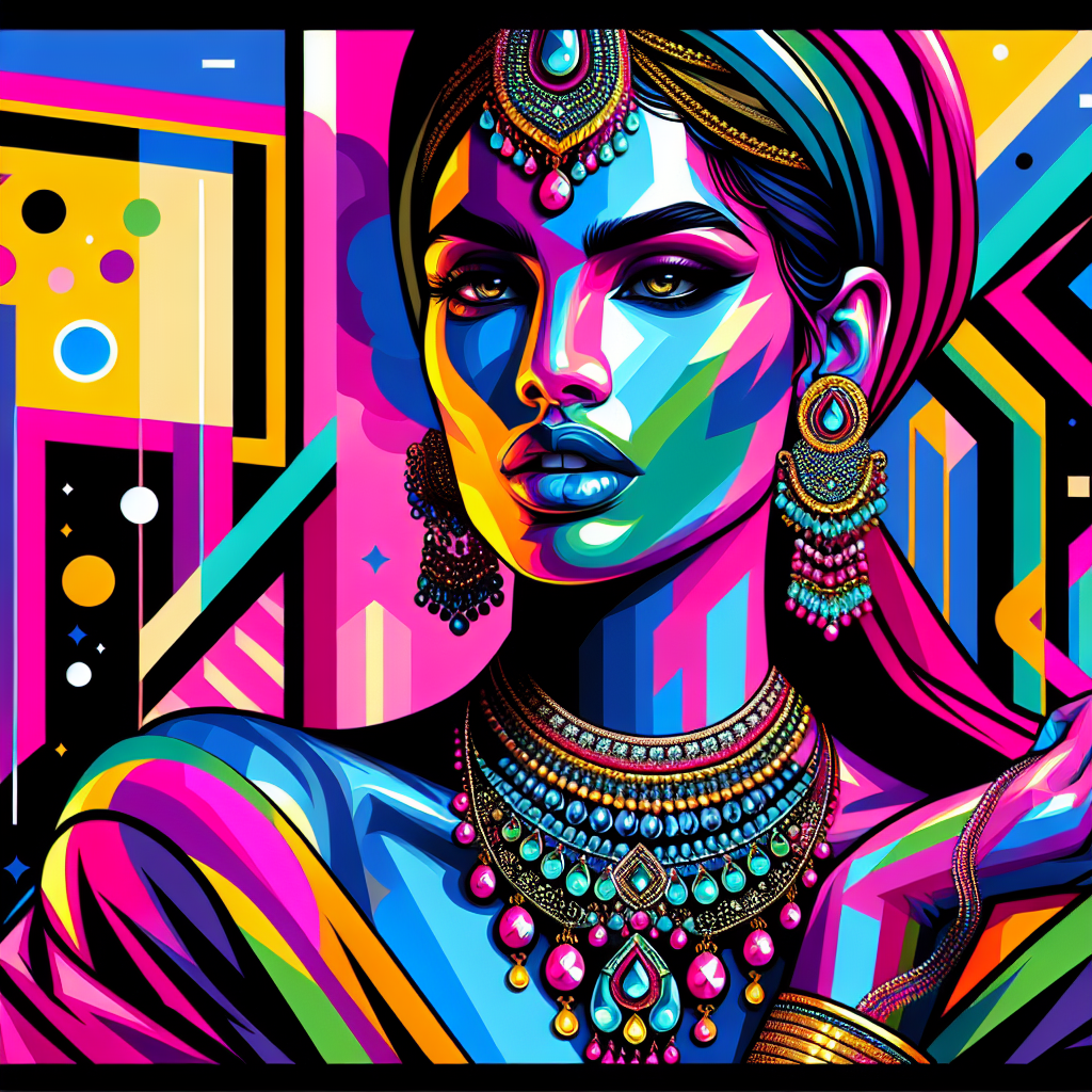 Neon Muse: A Pop Art Dreamscape