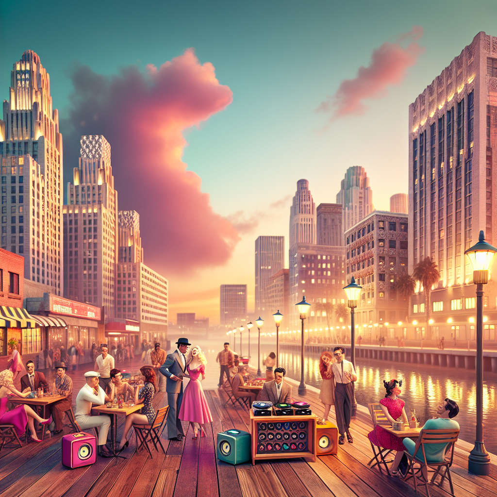 Retro Waterfront Metropolis